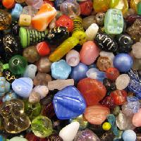 pressed glass bead