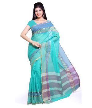 Light Green Cotton Sarees