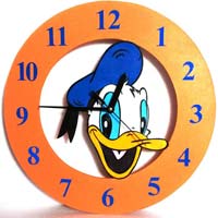 Wooden Cartoon Clock