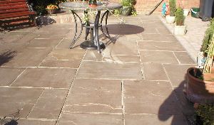 Autumn Brown Sandstone Pavings