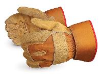 leather split safety gloves