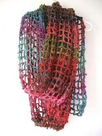 knit crochet scarf