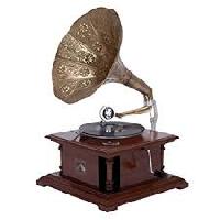 brass antique reproduction gramophones