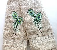 embroidered towels sets