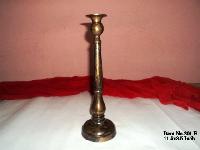 Brwon Shaded Brass Candle Stand