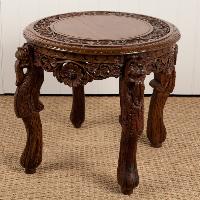 wood carved tables