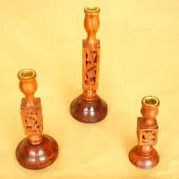 Wooden Candle Holders (02)