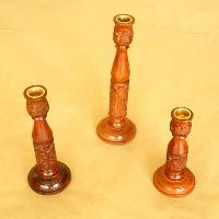 Wooden Candle Holders (03)