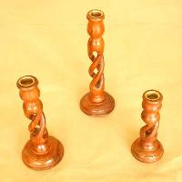 Wooden Candle Holders (04)