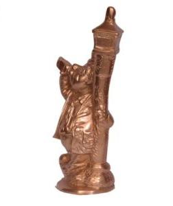 Bronze Knight Blowing Horn Statue