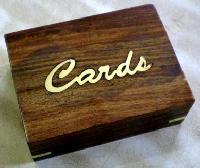 Item Code :- IH 12219 Wooden Playing Card Holder