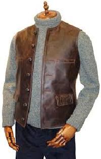 leather waist coats