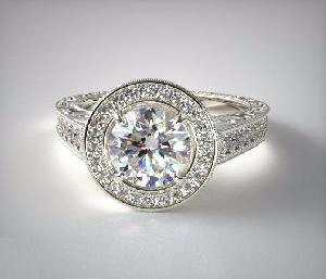 Genuine Moissanite Engagement Rings