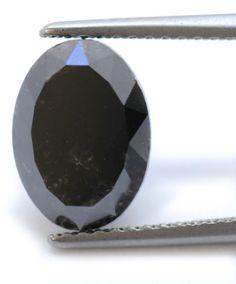 High Quality 30.00 Carat Oval Cut Black Diamond sale