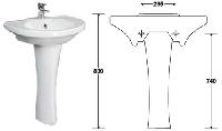 Wash Basin (Full Pedestal Basin)