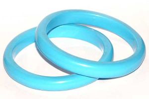 Blue Stone Plain Bangles