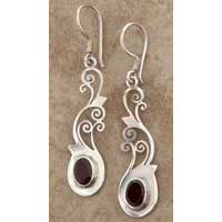 Silver Curve Earrings