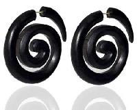 Wooden Concentric Earrings