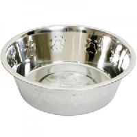 Embross Stainless Steel Pet Bowl