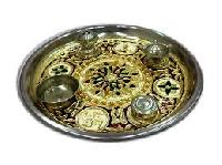 Designed Pooja Thali Ds1022