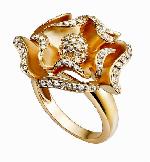 Ring With Blooming Rose (ER678R)