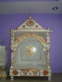 Gold Painted Marble Temple