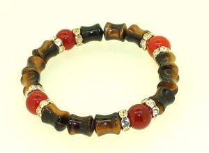 tiger eye carnelian lucky charm bracelet