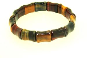 Tiger eye special shape mix color strength bracelet