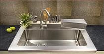 metal kitchen sinks