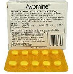 avomine tablets