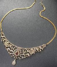 Artistic Indian Diamond Necklace