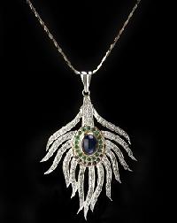 Peacock Feather Pendant