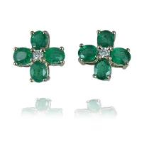3 Emerald Earrings