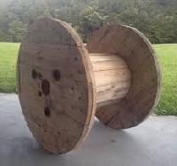 wooden cable reel