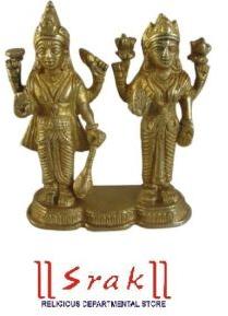 Brass Lakshmi Vishnu Statue