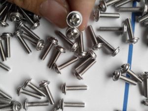 Stainless Steel Phillips Round with a Medium Machine Screws