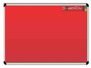 Red Notice Board(8 feet x 4 feet) by BoardRite