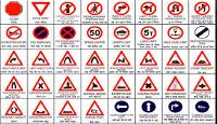road traffic sign boards