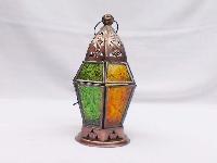 Antique Copper Finish Glass Lantern