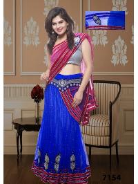 Blue Designer Style Bridal Lehenga Choli Dress