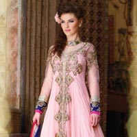 Flush Pink Gota Inspired Traditional Anarkali Suits