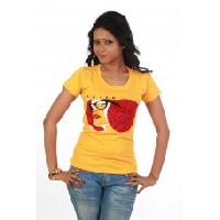 Women Yellow Aries T shirt