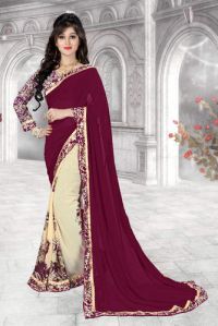 Karma Fresh Looks Half & Half Weight Less Designer Saree