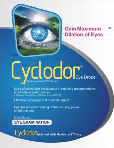 Cyclodor Eye Drop