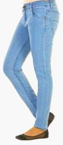 Blue Women Corduroy Trouser