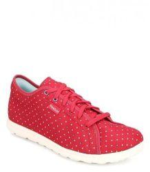 Reebok Skyscape Runaround Red Walking Shoes