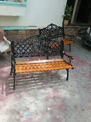 Cast Iron Teak Wood Benches