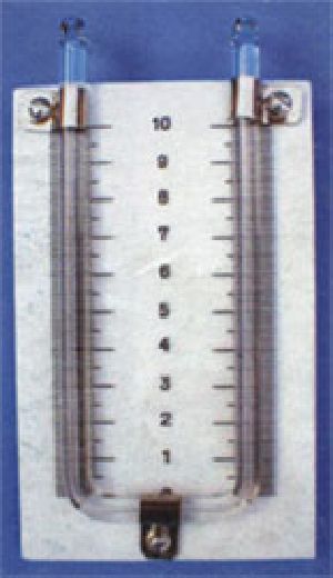 MOUNTED GLASS TUBE MANOMETER