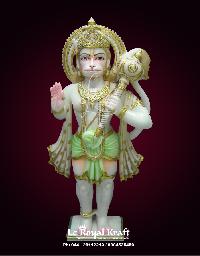 White Marble Hanuman Statues