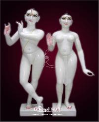 White Marble  Radha Krishna Statues